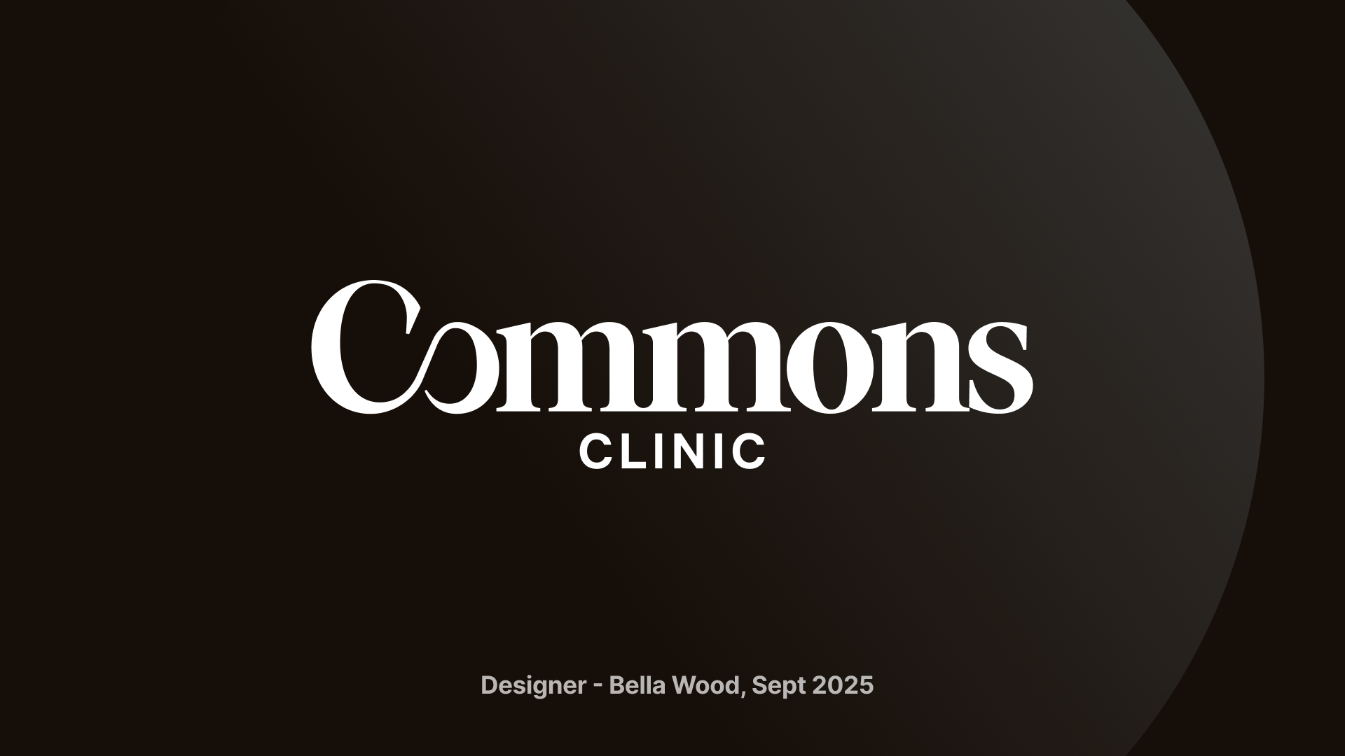 Commons Clinic presentation cover